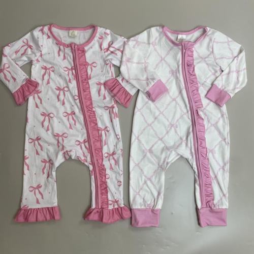 baby girl clothes pink grandmillennial ruffles newborn baby - TikTok Shop