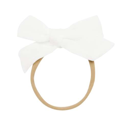 Bamboo Muslin Medium Bow in Cloud
