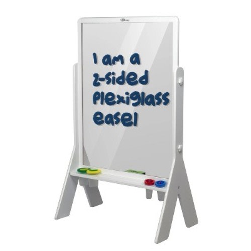 Little Partners Peek-A-Boo Art Easel, Color: Soft White