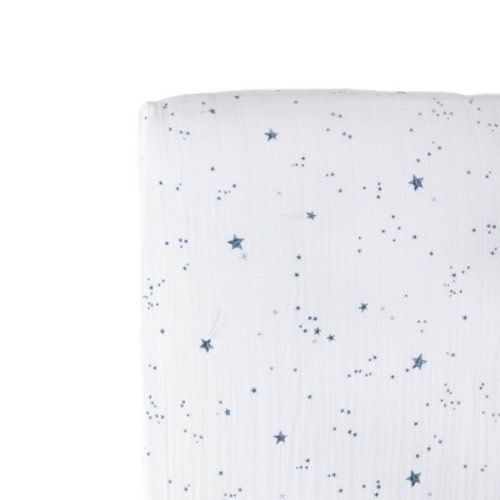 Little Unicorn Cotton Muslin Crib Sheet, Color: Shooting Stars