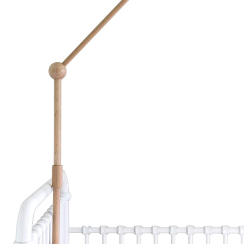 Baby Crib Mobile Arm Wooden Holder - Baby Mobile Hanger for Crib (31 inch, 100% Natural Beech Wood) Strong Anti Slip - Nursery Decor & Gift Accessories (Original)