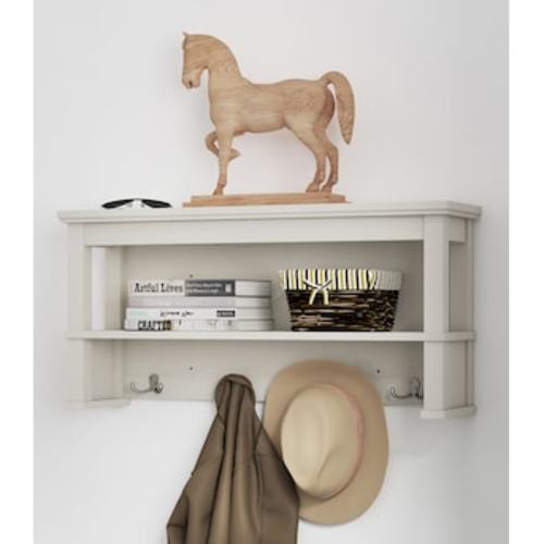 allen + roth 32-in L x 8-in D x 15.5-in H White Rectangular Floating Shelf (2 Shelves) LWSWMSW at Lowes.com