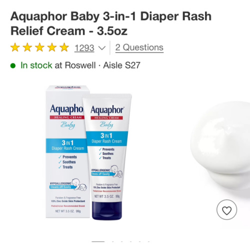 Aquaphor : Baby Toiletries