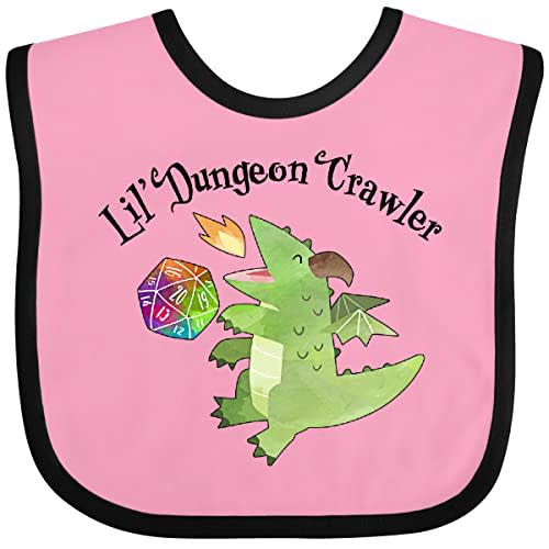 inktastic Lil' Dungeon Crawler- Cute Dragon Baby Bib