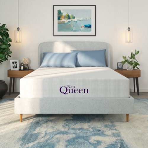 NapQueen Margaret 6" Twin XL Mattress, Charcoal Infused Memory Foam, Bed In a Box, Adult
