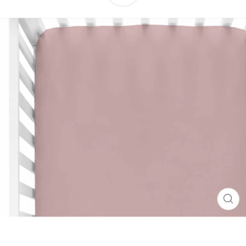Solid Mauve Bamboo Knit Crib Sheet