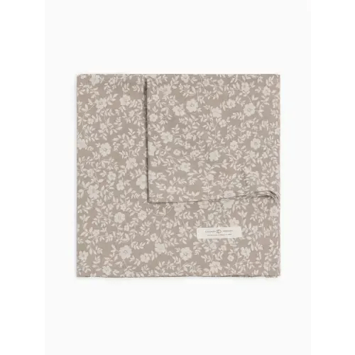 Organic Swaddle | Floral/Beige