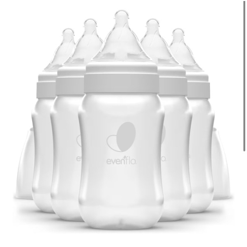 Evenflo Feeding Premium Proflo Venting Balance Plus Wide Neck Baby, Newborn and Infant Bottles - Helps Reduce Colic - 9 Ounce (Pack of 6)