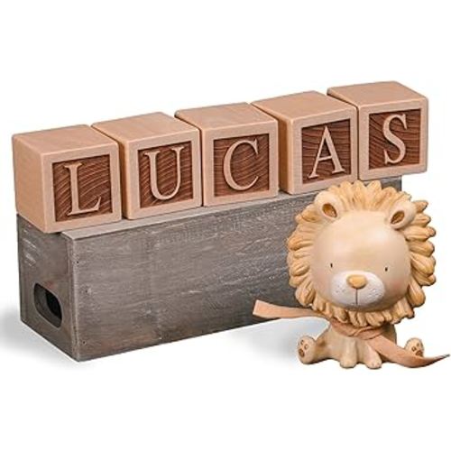 Personalized Nursery Name Block Letters - Custom Wooden Name Blocks for Vintage Nursery Decor/Custom Gift New mom boy Girl New mom Baby Shower