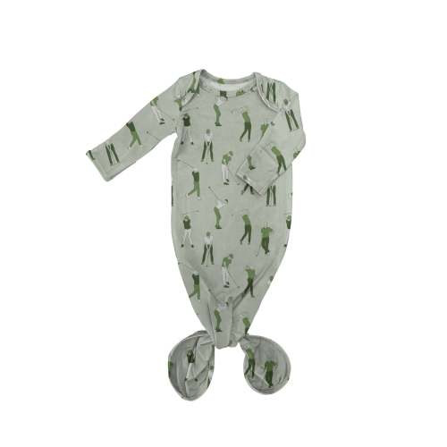 Knotted Infant Gown - Golf Sketch