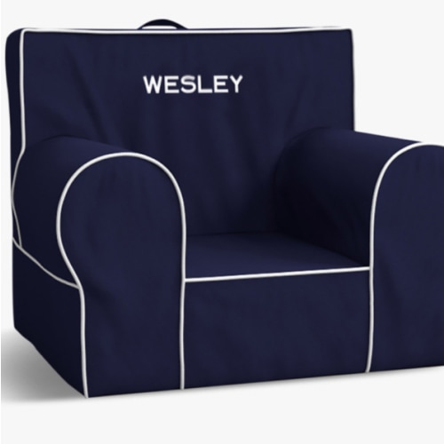 Anywhere Chair®, Navy with White Piping Slipcover Only
