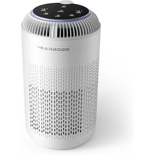 H13 True HEPA Air Purifiers for Home Large Room up to 1350 ft² with Aromatherapy, Hearbobo Air Cleaner for Pets Bedroom – Removes Dust, Smoke, Odors, Pollen, Quiet for Office & Allergy Relief