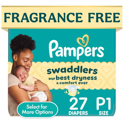 Pampers, Swaddlers Diapers Preemie, 27 Count, Hypoallergenic