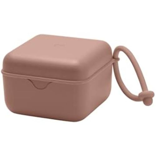 BIBS Pacifier Box with Loop for Storing & Carrying Soothers | 100% BPA Free Material | Designed & Made in Denmark | Woodchuck