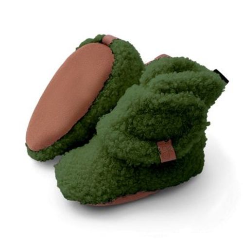 Goumi Stay On Faux Shearling Baby Boots, Color: Spruce, Size: 0-3m