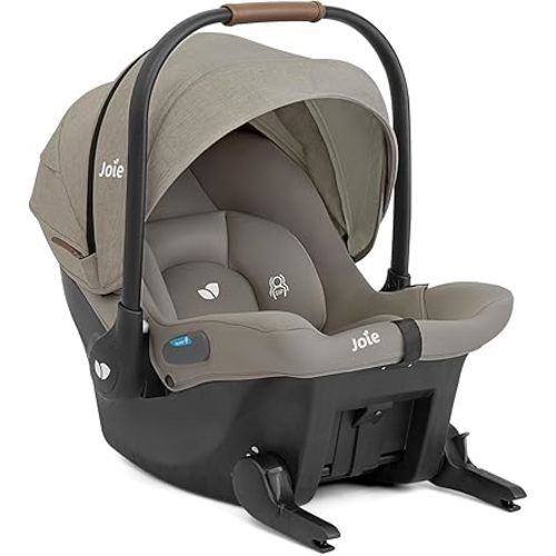 Joie Baby, Mint Latch Baseless Infant Car Seat – Lightweight, Built-in Rigid Lower Anchor Attachments and Side-Impact Protection – No Base Installation Required, Travel-Friendly Design (Dove)