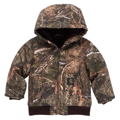Boys' Canvas Insulated Hooded Camo Jacket (Baby/Toddler)