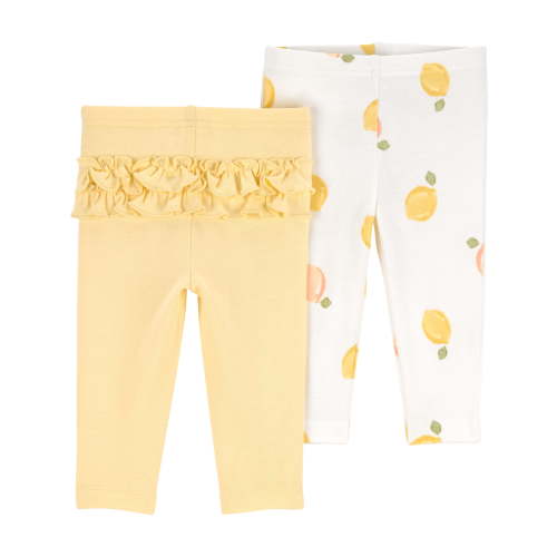 Walmart Carter's Child of Mine Baby Girl Pants, 2-Pack,