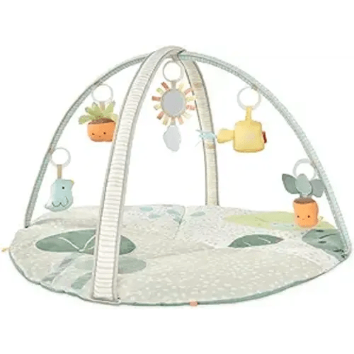 Skip Hop Tummy Time Mat, 3-in-1 Activity Baby Play Gym, Age 0-2y, Garden Oasis, Green Multi