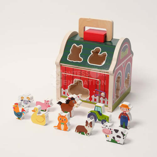 Montessori Wooden Farmhouse - Sorting and Storytelling!