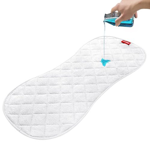 Moonsea Quilted Thicker Changing Pad Liner 3 Pack Waterproof, Fit for Changing Pad Liners are Warm On a Baby's Back Non-Slip Design Reusable Pads Machine Washable, White - 12.5"x 29" (Pack of 3)