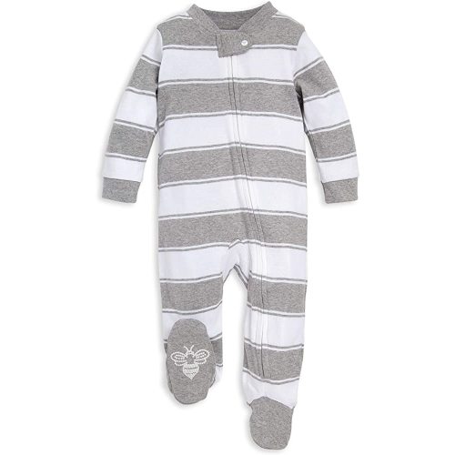 Burt's Bees Baby Essentials Baby Boys' Organic Cotton One-Piece Zip Front Sleep and Play Footed Pajamas