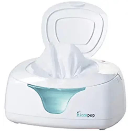 hiccapop Baby Wipe Warmer and Baby Wet Wipes Dispenser | Baby Wipes Warmer for Babies | Diaper Wipe Warmer with Changing Light - White