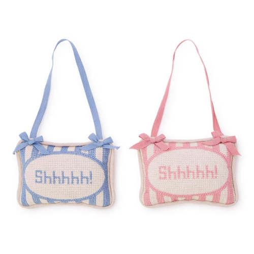 Shhhh! Embroidered Door Hanger