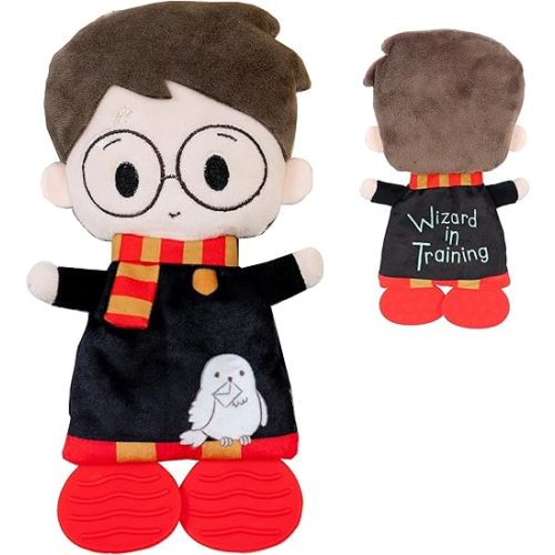 Kids Preferred Harry Potter Teether Plush Toy Crinkle Cloth for Newborn Baby Boys and Girls 10 inches