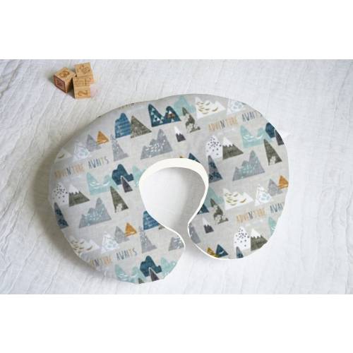 Adventure Mountain Nursing Pillow Cover With Personalization Option - 3 background options