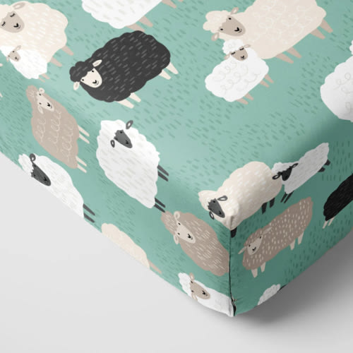 Little Sheepies Fitted Crib Sheet β Little Sleepies