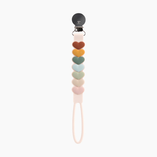 Loulou Lollipop Silicone Pacifier Clip - Sweetheart Multicolor