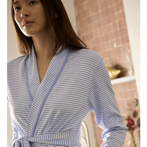 LAKE | Women | Pima Cotton Pajamas | Robe in Hydrangea