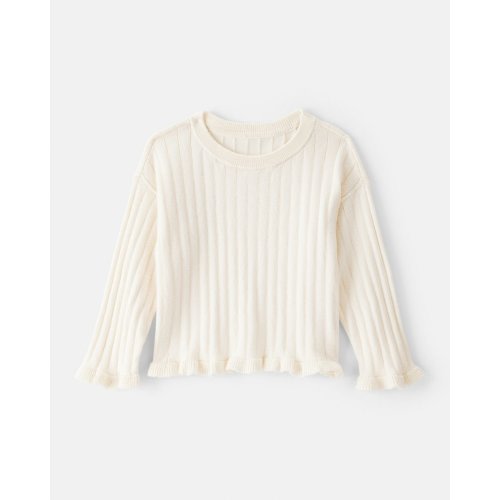 Baby Girl Long-Sleeve Sweater - Cream - OshKosh | Carter's