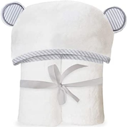 Silky Soft Baby Towels, Baby Bath Towel with Hood for Toddler, Infant & Newborn, Generously Sized and Absorbent Toddler Bath Towel for Baby Boy Girl (35"x35")