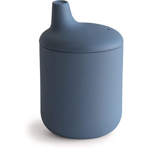 mushie 100% Silicone Baby Sippy Cup | 6 Months+ (Tradewinds)