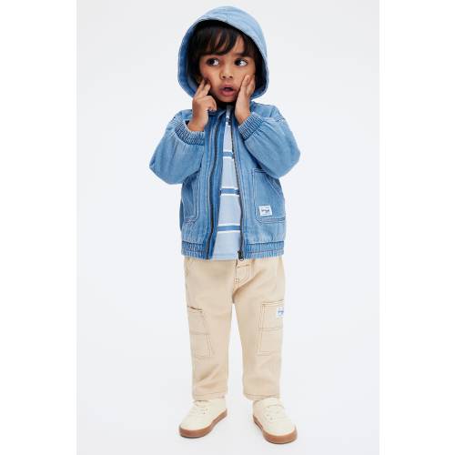 HOODED DENIM JACKET