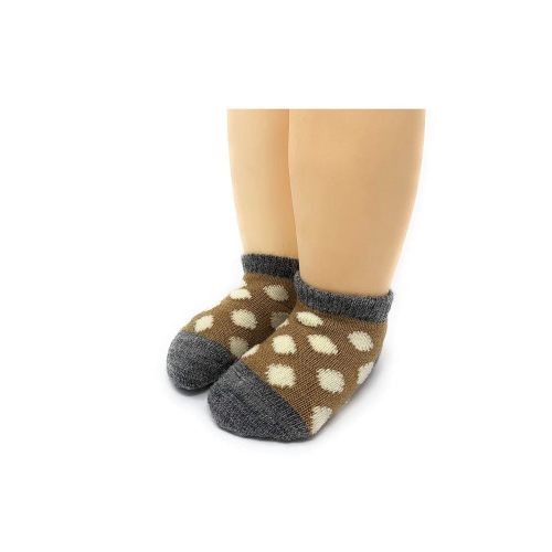 WARRIOR ALPACA SOCKS - Dye-Free Infant & Toddler Ankle Socks - Unisex - Baby Alpaca Wool Sox - Temperature Regulating