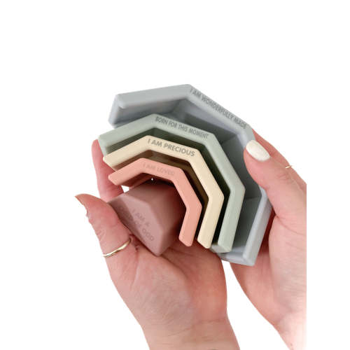 Noah's Rainbow Silicone Stacking Toy – OUR HOUSE ABOVE