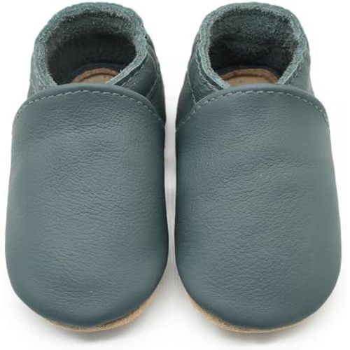 Genuine Leather Baby Booties Soft Sole Toddler Walking Shoes Flexible&Breathable Baby Slippers for First Walkers Boys Girls