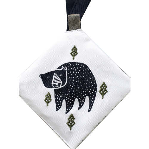 CRINKLE STROLLER TOY, WOODLAND