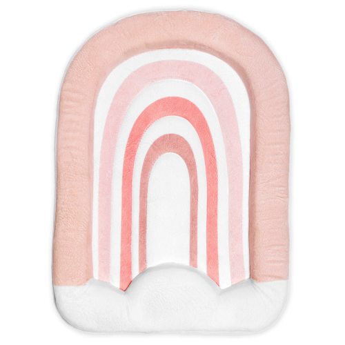 Blooming Bath Rainbow Bathtub Mat, Plush Minky Fabric, Newborn to 6 Months