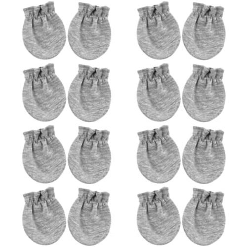 BQUBO Newborn Infant Toddler Mittens No Scratch Cotton Elastic Wrist Gloves Hypoallergenic for 0-6 Months Baby Boys Girls