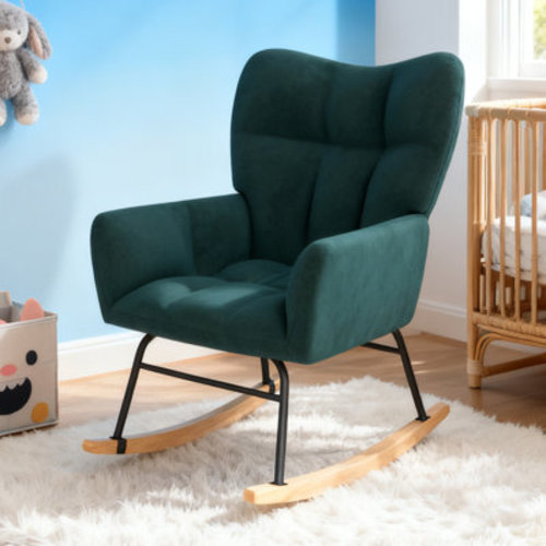 George Oliver Nursery Rocking Chair, Rocking Chairs for Nursery, Baby Rocker Chair, Glider Rocker, Pink & Reviews | Wayfair