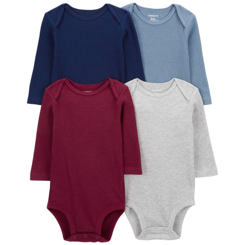 4-Pack Long-Sleeve Bodysuits - Carter's | Carter's