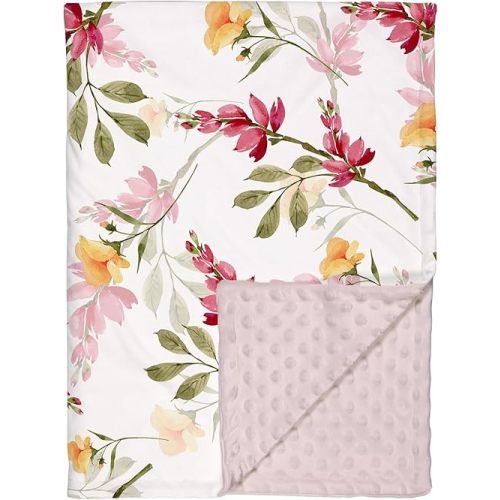 Soarwg Kids Baby Blanket Unisex Newborn, Super Soft Comfy Flower Blanket, for Toddler Baby Nursery Bed Blanket Stroller Crib Shower Gifts, 30 x 40 Inch