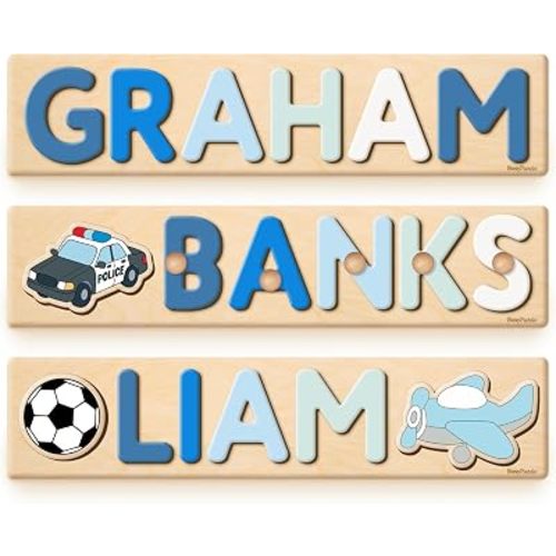 Personalized Baby Gifts, Custom Name Puzzle, Toddlers Montessori Toys, Kids Gifts, Baby Shower, First for Him, Busy Puzzle