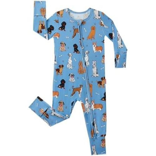 Footless Pajamas Baby Boy Girls, Viscose from Bamboo Baby Pajamas, Two Way Zipper Sleepers, Newborn Pjs