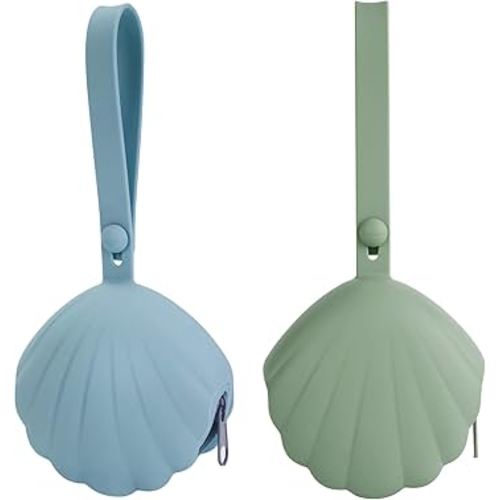 Silicone Pacifier Holder Case, Portable Leakproof Design Baby Pacifier Storage Case, BPA-Free, Easy Clean, 2 Pack