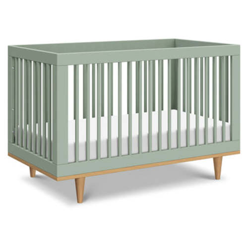 Marley 3-in-1 Convertible Crib - Light Sage/Honey